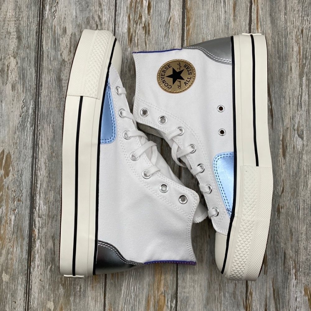 Converse Converse All Star Lift Platform Chrome Sneaker Shoes size 10